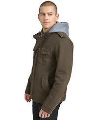 Levi's Men's Sherpa Lined Two Pocket Hooded Trucker Jacket