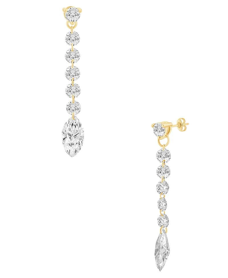 Macy's Lab-Grown Diamond Drop Earrings (2 ct. t.w.) in 14k Yellow Gold