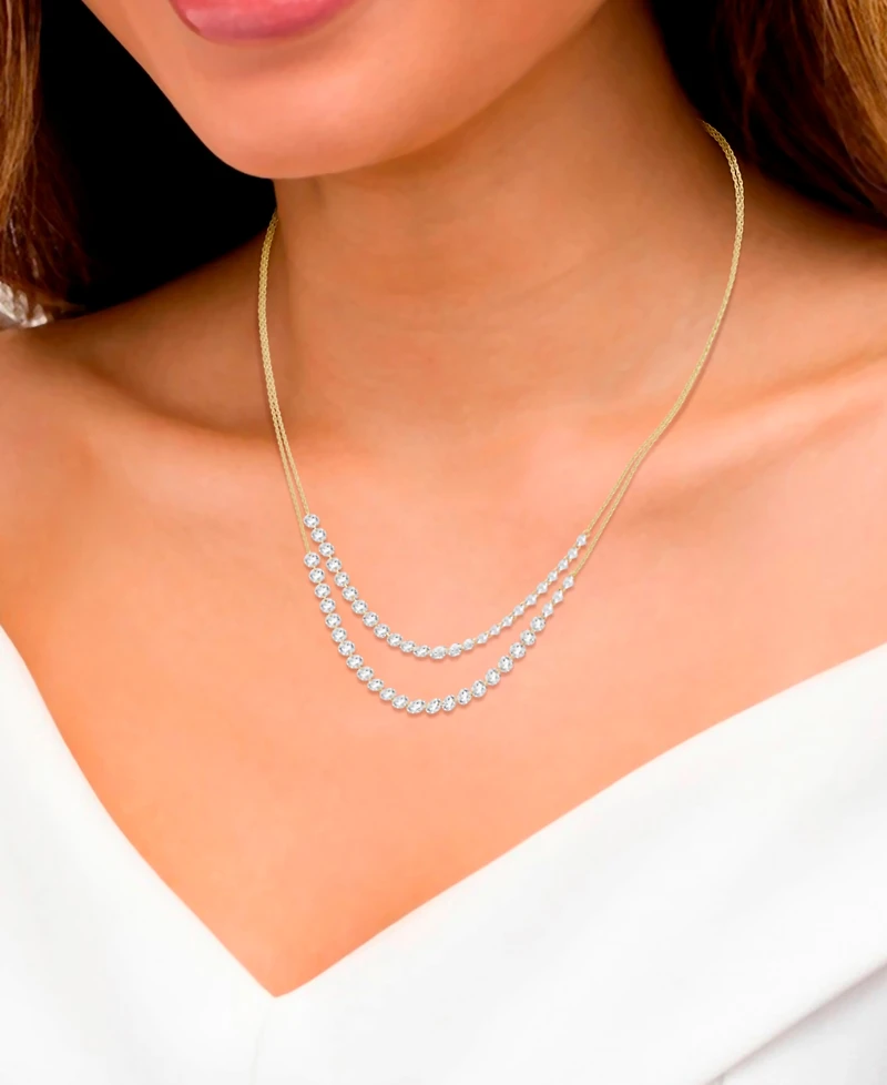 Macy's lab-Grown Diamond Necklace (5-1/4 ct. t.w.) in 14k Yellow Gold