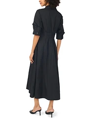 Vince Camuto Women's Collared Neck Shirt Dress