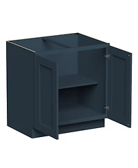 Boyel Living 33 Inch Width Full Height Door Base Cabinet, Ready to Assemble Kitchen Cabinet with Solid Wood Frame, Soft-Close Slides and Hinges