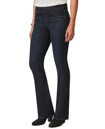 Democracy Petite Boot Glider High-Waisted Bootcut Stretch Jeans