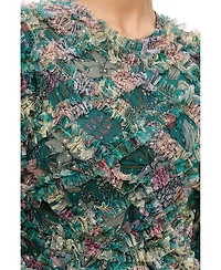 Maryisa Women's Floral Ruffle Maxi Dress