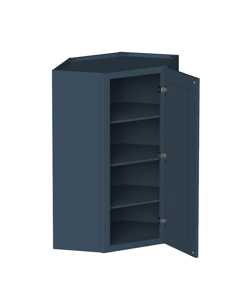 Boyel Living 42 Inch Hight Wall Diagonal Corner Cabinets, Ready to Assemble Kitchen Cabinet with Solid Wood Frame, Soft-Close Slides and Hinge