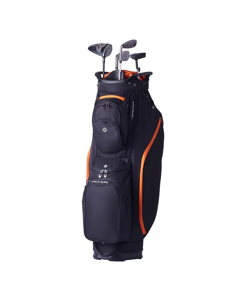 Sevorley 14-Way Golf Cart Bag with 13 Pockets, Dust Cover and Detachable Straps