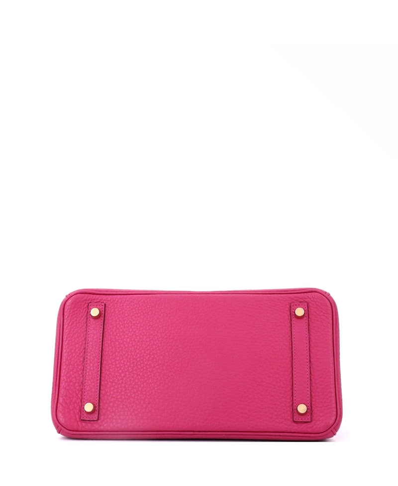 Pre-Owned HERMES Birkin 30 Handbag Pink Fjord with Gold Hardware