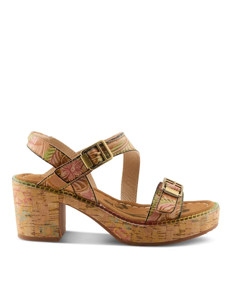 L'Artiste Women's Jess Women's Wedge Sandal with Cushioned Insole