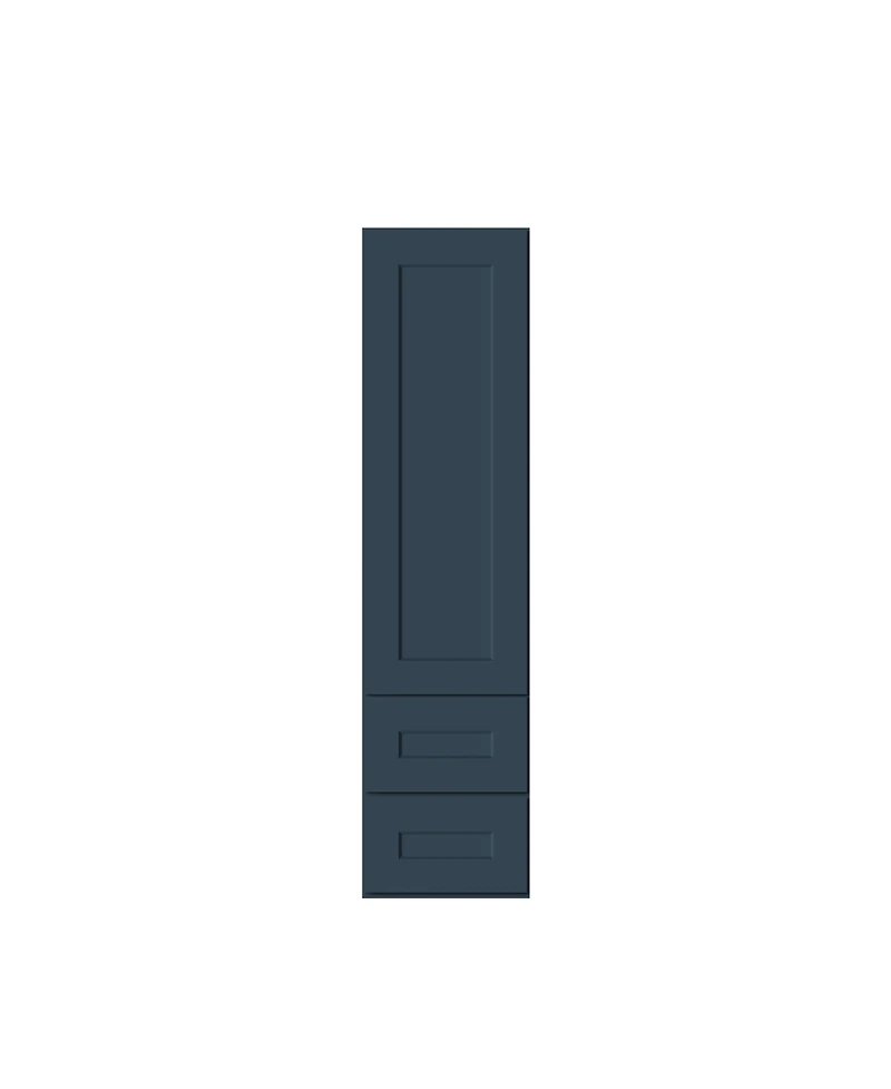 Boyel Living Counter Linen Cabinet, Ready to Assemble Kitchen Cabinet with Solid Wood Frame, Soft-Close Slides and Hinges
