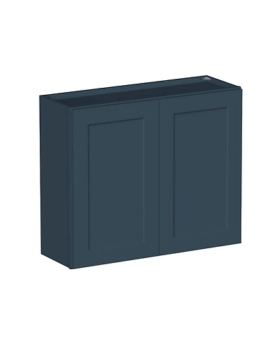 Boyel Living W36" Dove Wall Cabinet with Full Overlay Hdf Door for Custom Kitchen or Bathroom