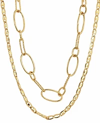 And Now This 18k Gold Plated Brass Short Long Necklace, Macy's Exclusive