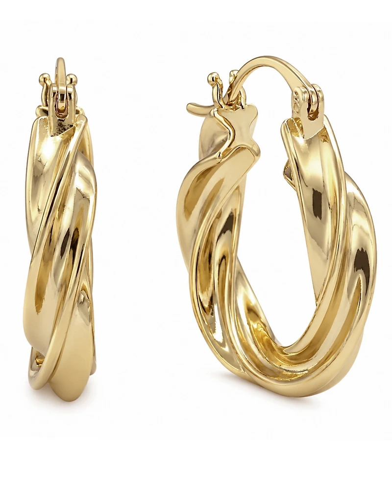 And Now This Twisted Hoop Earrings
