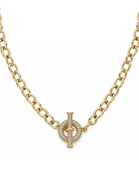 And Now This Cubic Zirconia Toggle Necklace