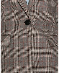 Belle & Bloom Women's Paris Grid Single Breasted Blazer