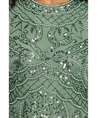 Maryisa Women's Embellished Long-Sleeve Maxi Dress