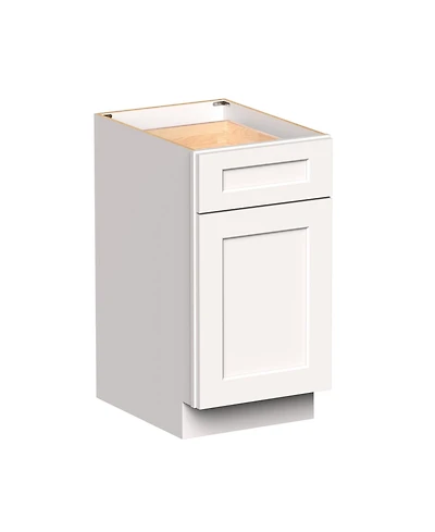 Boyel Living 18 Inch Waste Basket Base Cabinet, Kitchen Cabinet with Solid Wood Frame, Soft-Close Hinges, Low-voc, Uv Finish