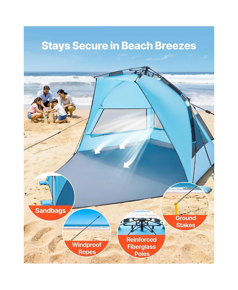 Sevorley Aluminum Hard Shell Rooftop Tent for 2-3 Person with Led Light and Thick Mattress