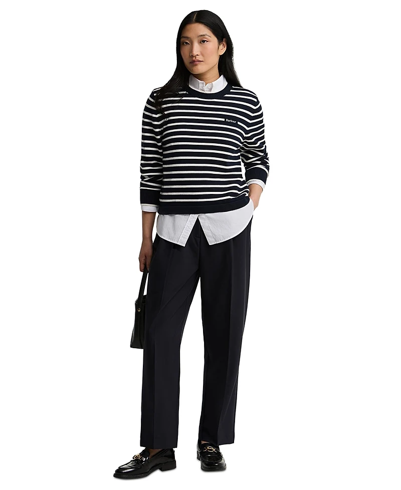 Barbour Women's Emmy Striped Crewneck Sweater