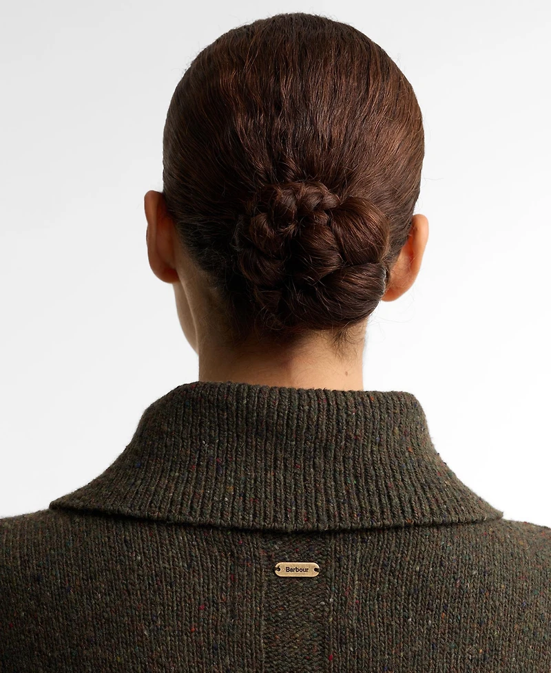 Barbour Women's Lavensdale Half-Zip Funnel Neck Sweater
