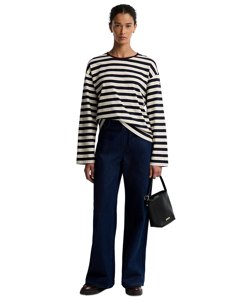 Barbour Women's Woodhouse Striped Long-Sleeve T-Shirt