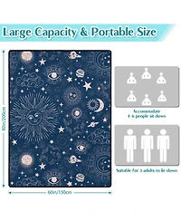 Piscifun Waterproof Foldable Picnic Blanket 3 Layer Sand proof Oversized Outdoor Mat For Camping Beach Travel