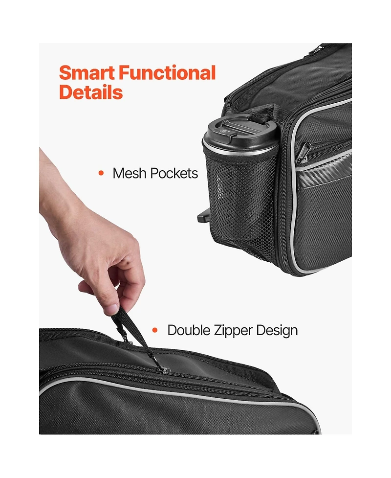 Sevorley Motorcycle Saddlebag, 30 L Dual Side Bags with Waterproof Rain Cover and Straps
