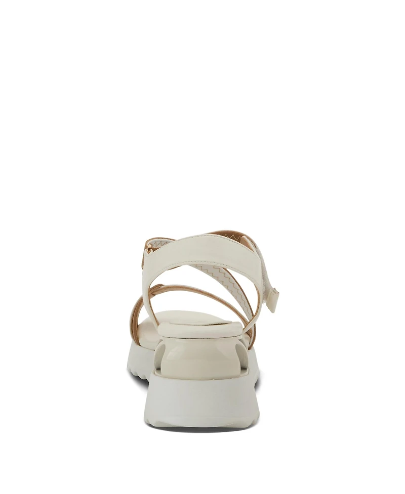 Azura Women's Coolbeans Wedge Sandal with Adjustable Strap