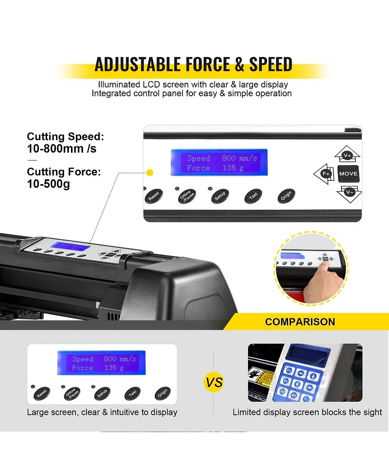 Sevorley 8-in-1 Heat Press Sublimation Machine with 53 Inch Vinyl Cutter Plotter Kit