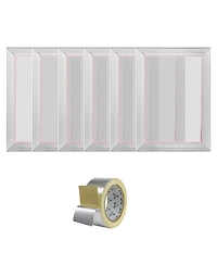 Sevorley 6-Piece Aluminum Silk Screen Printing Frames, 10 x 14 in, 156 Mesh