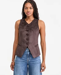 On 34th Women's Faux Suede Longline Tailored Vest, Macy's Exclusive