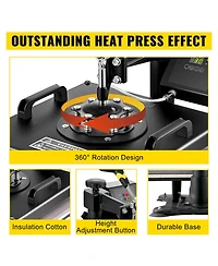 Sevorley 5-in-1 Heat Press with 53-inch Vinyl Cutter Plotter Kit