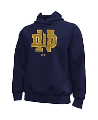 Under Armour Men's Navy Notre Dame Fighting Irish 2026 Shamrock Series Icon Fleece Hoodie