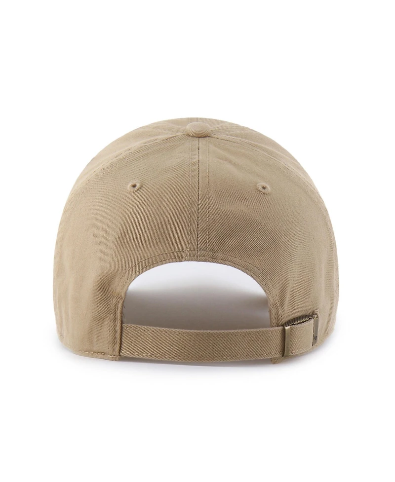 47 Brand Men's Khaki Oklahoma City Thunder Fast Break Chase Region Clean Up Adjustable Hat