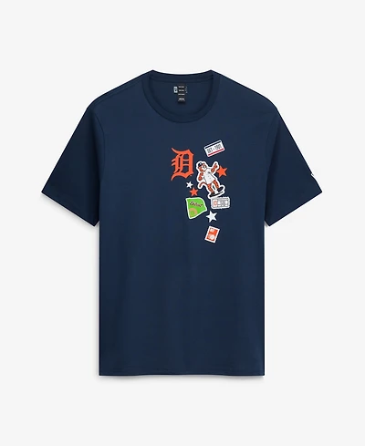 New Era Men's Navy Detroit Tigers City Patch T-Shirt