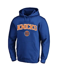 Profile Men's Blue New York Knicks Big Tall Arch Over Logo Hoodie