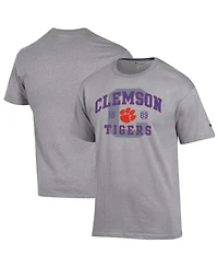 Champion Men's Heather Gray Clemson Tigers Varsity T-Shirt