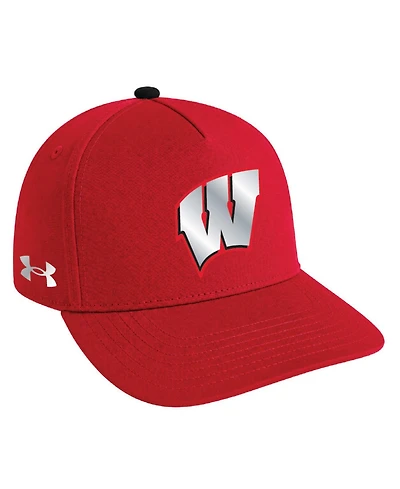 Under Armour Men's and Women's Red Wisconsin Badgers 2026 Lambeau Field Collection Blitzing A-Frame Adjustable Hat
