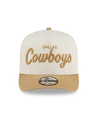 New Era Men's Cream Dallas Cowboys Herringbone 9FIFTY A-Frame Snapback Hat