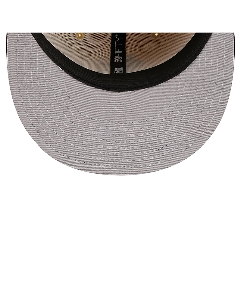 New Era Men's Light Beige St. Louis Cardinals Two-Tone Embroidered Visor 59FIFTY Fitted Hat