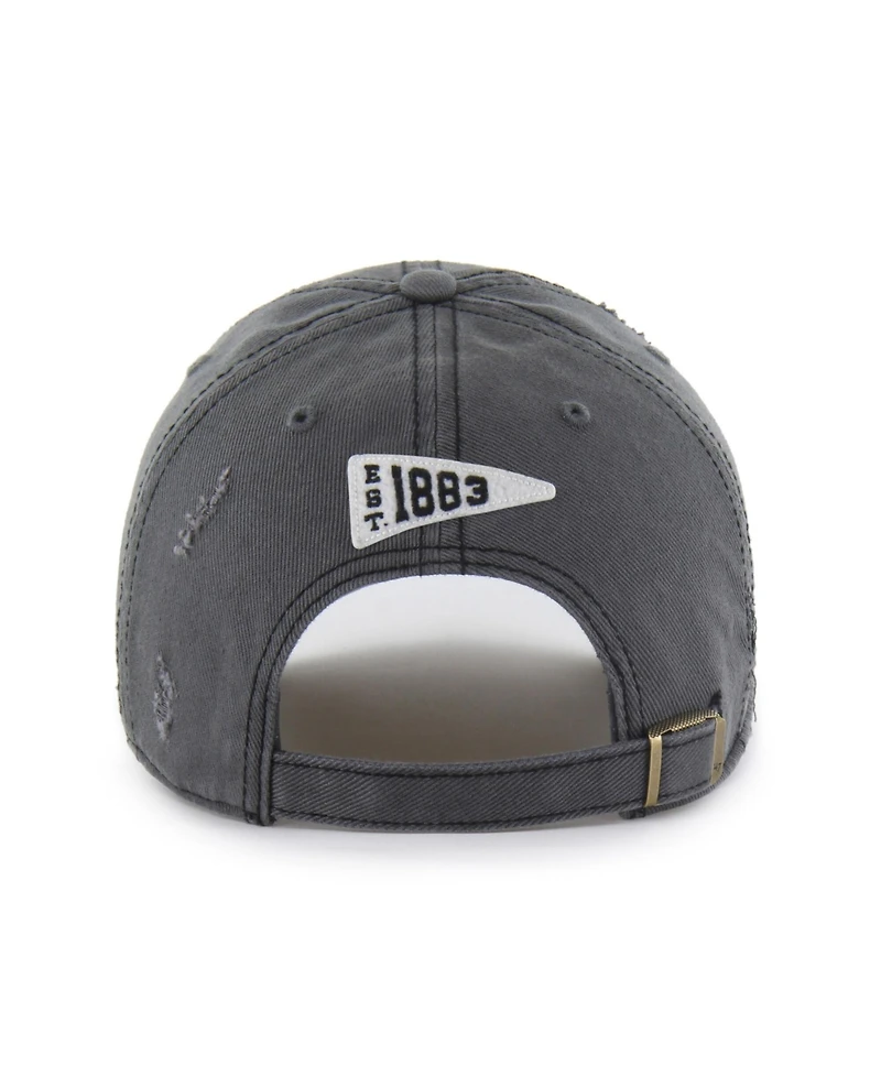 47 Brand Men's and Women's Charcoal Texas Longhorns Well-Worn Seymore Clean Up Adjustable Hat