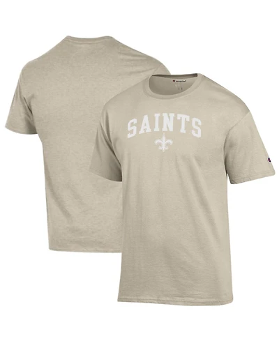Champion Men's Oatmeal New Orleans Saints Jersey T-Shirt