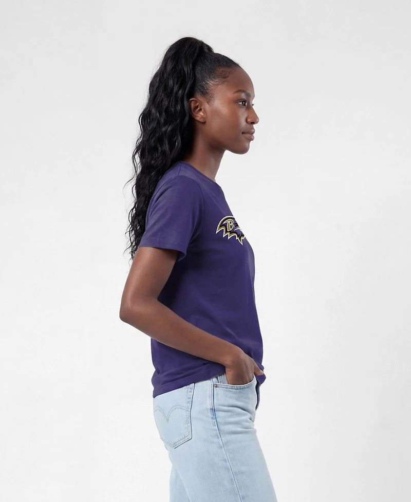 Champion Women's Purple Baltimore Ravens Logo T-Shirt