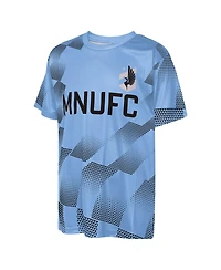Outerstuff Big Boys and Girls Light Blue Minnesota United Fc Sheer Thrill T-Shirt