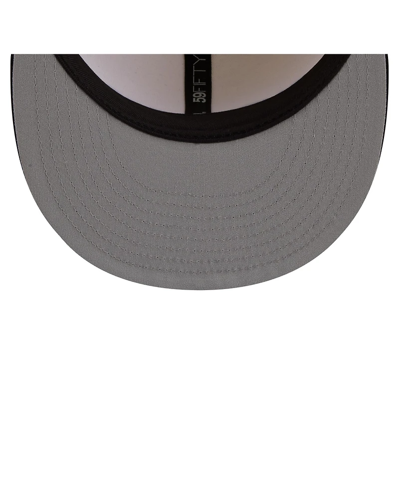 New Era Men's Cream/Black Colorado Buffaloes Two-Tone Script 59FIFTY Fitted Hat