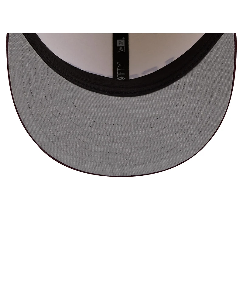 New Era Men's Cream/Maroon Texas A M Aggies Two-Tone Script 59FIFTY Fitted Hat