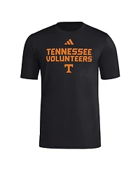 adidas Men's Black Tennessee Volunteers Wordmark Poly T-Shirt