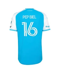Adidas Men's Pep Biel Blue Charlotte Fc 2026 Carolina Kit: Crowns Up On-Field Authentic Patch Jersey