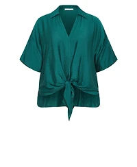 City Chic Women's Plus Rosie Short Sleeve Shirt
