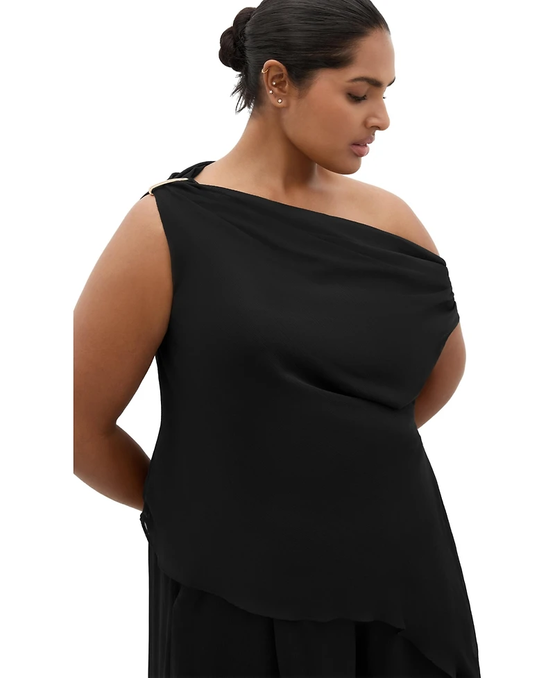 City Chic Women's Plus Skyla Off Shoulder Top