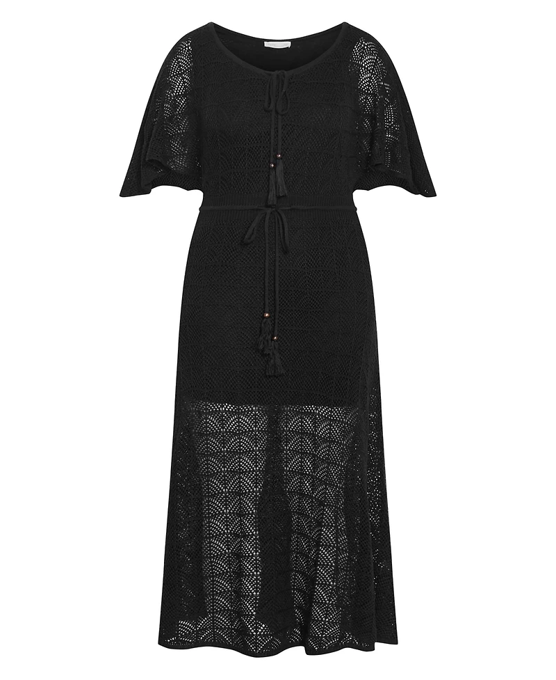 City Chic Women's Plus Cassie Crochet Knit Dress