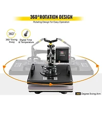 Sevorley 8-in-1 Heat Press Sublimation Machine with 53-inch Vinyl Cutter Plotter